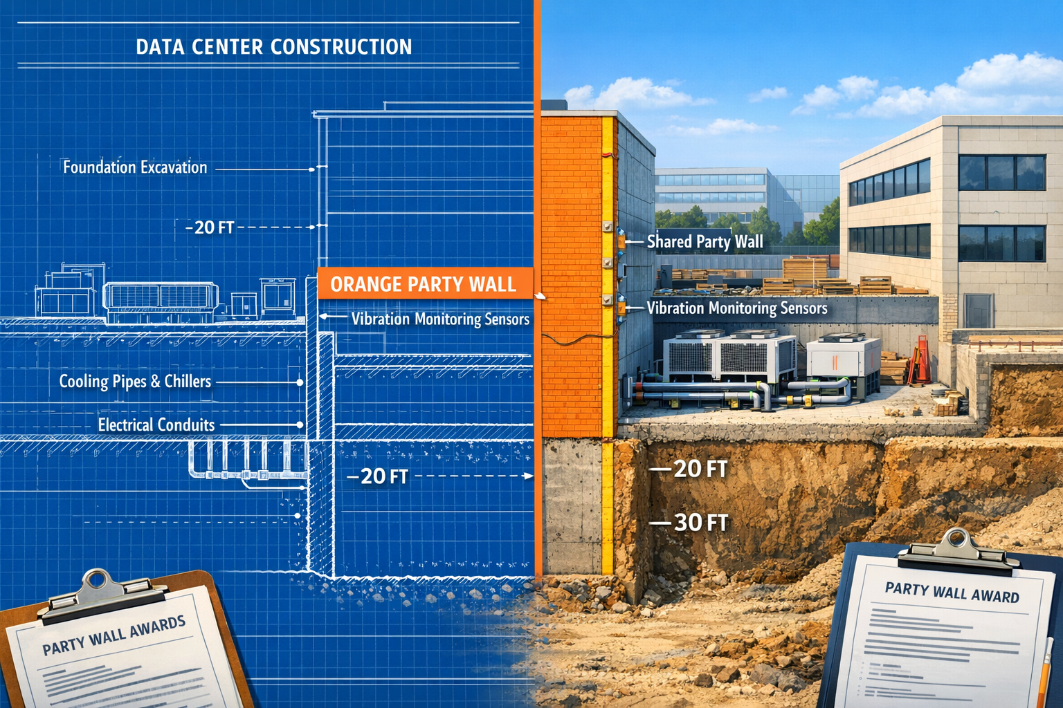 Party Wall Awards in the 2026 Data Center Boom: Surveyor Str