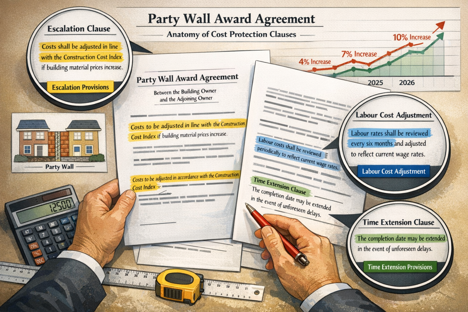 Party Wall Cost Protection: 2026 Contract Language Guide