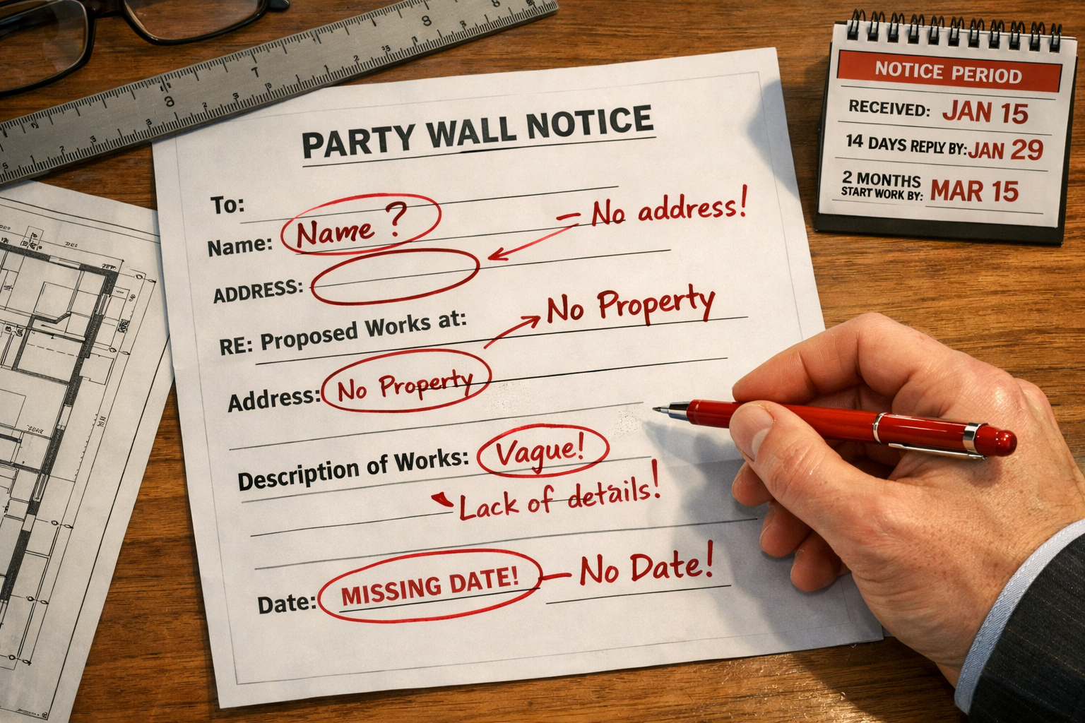 Party Wall Notice Validity: Red Flags That Invalidate Compliance and