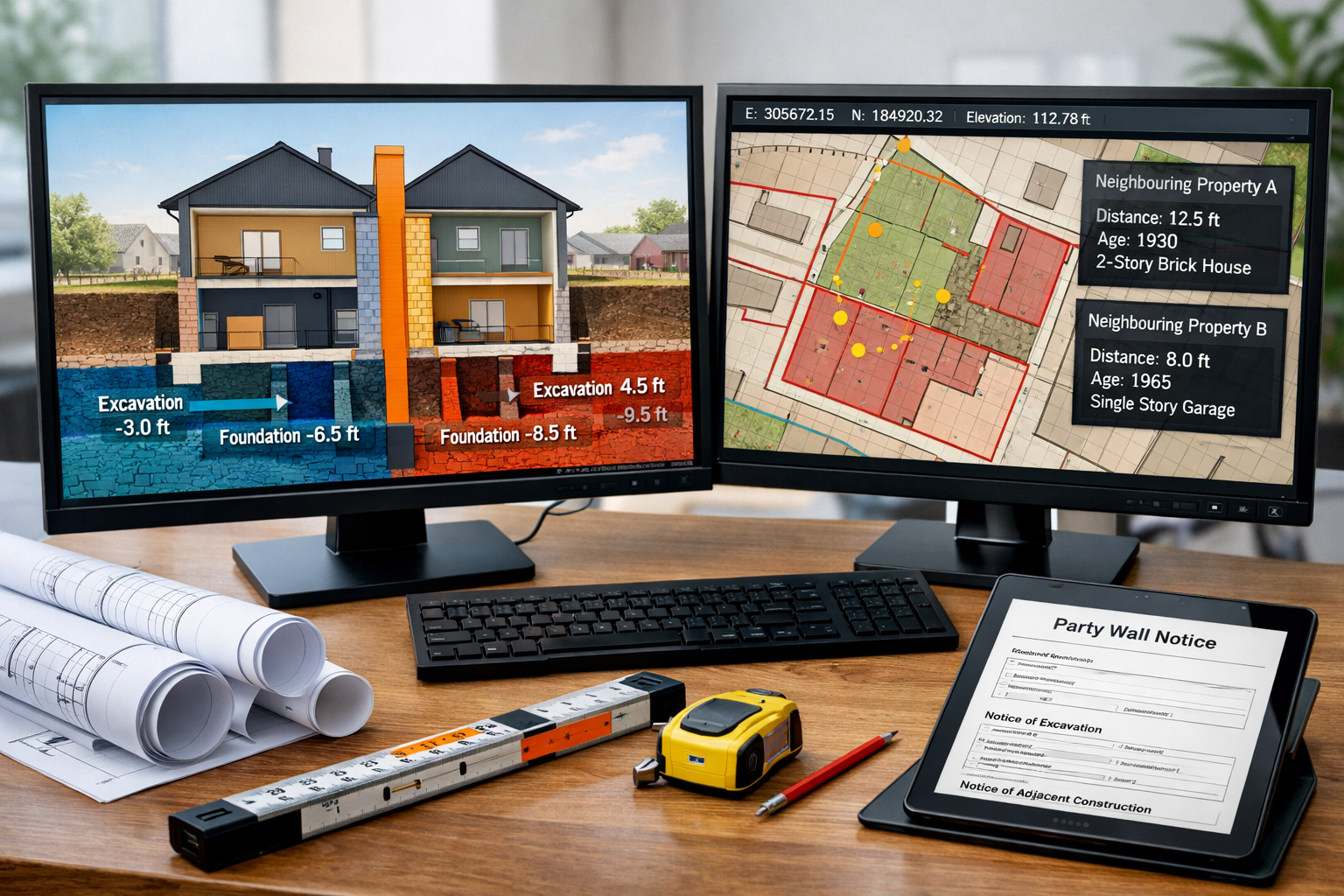 Party Wall Notices and BIM Integration: Embedding Geospatial Data