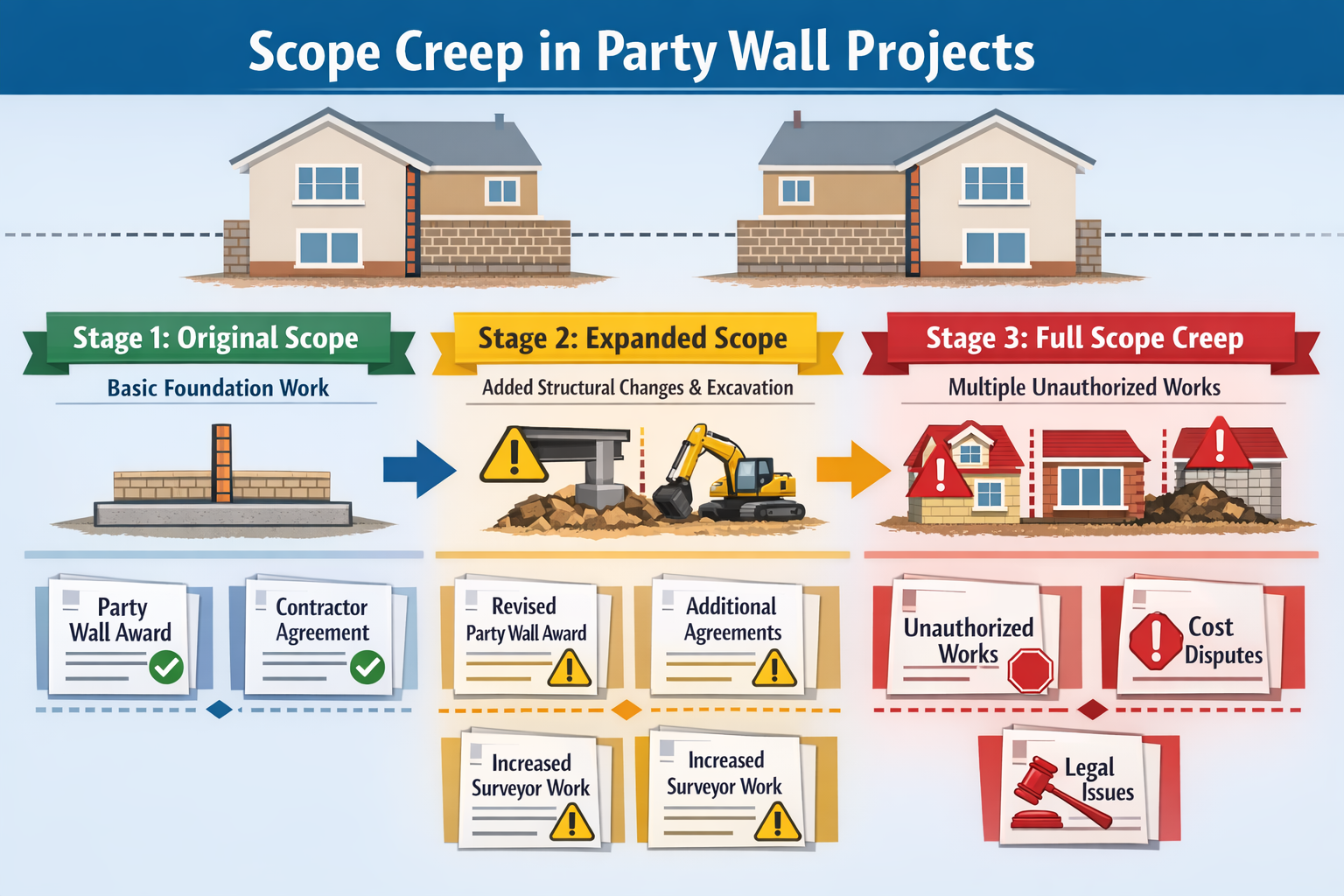 Party Wall Notices and Scope Creep: Protecting Surveyors Whe