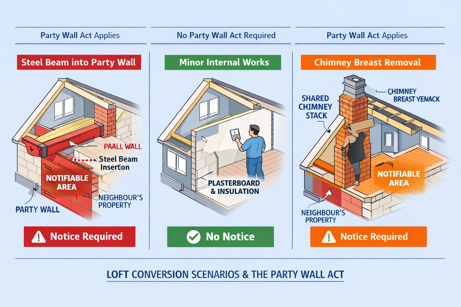 Party Wall Notices for Loft Conversions: Complete Guide