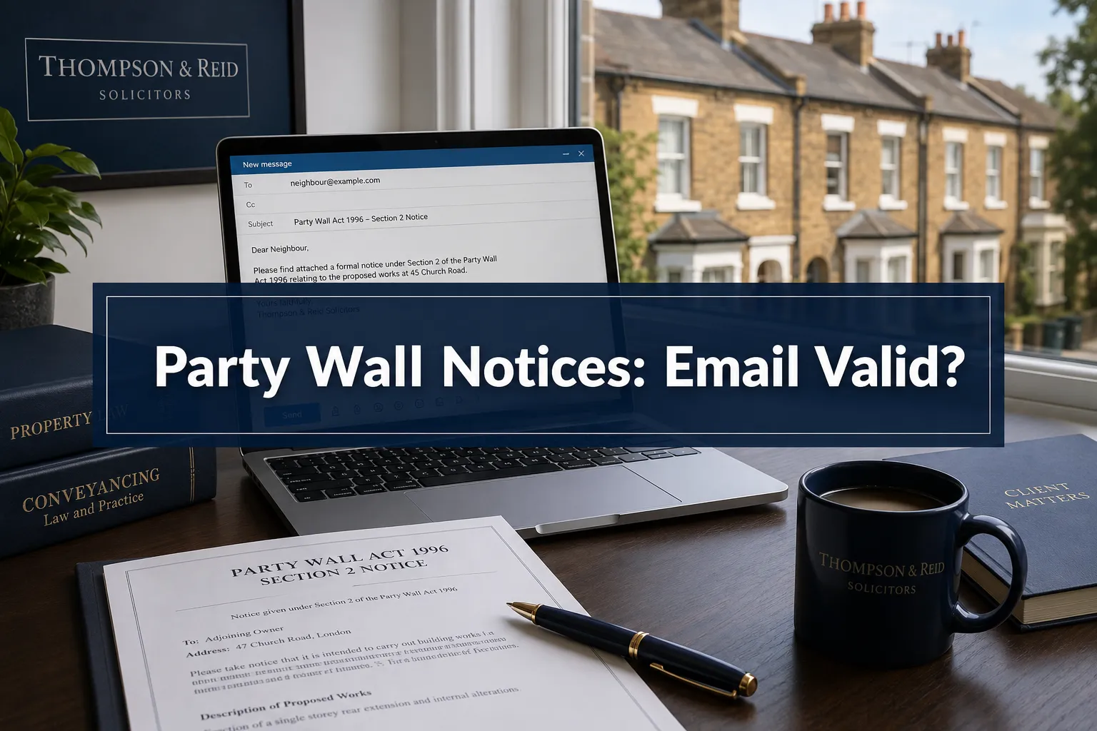 Digital service of Party Wall Notices and awards - are email and online platforms legally valid