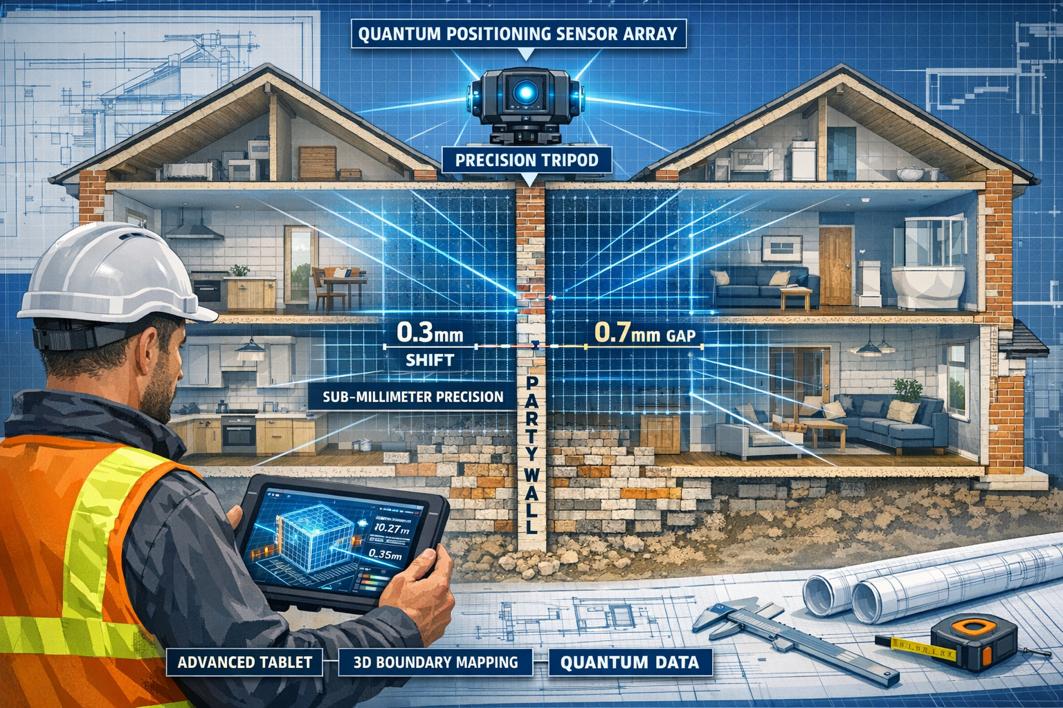 Quantum Positioning Systems in Party Wall Awards: Achieving
