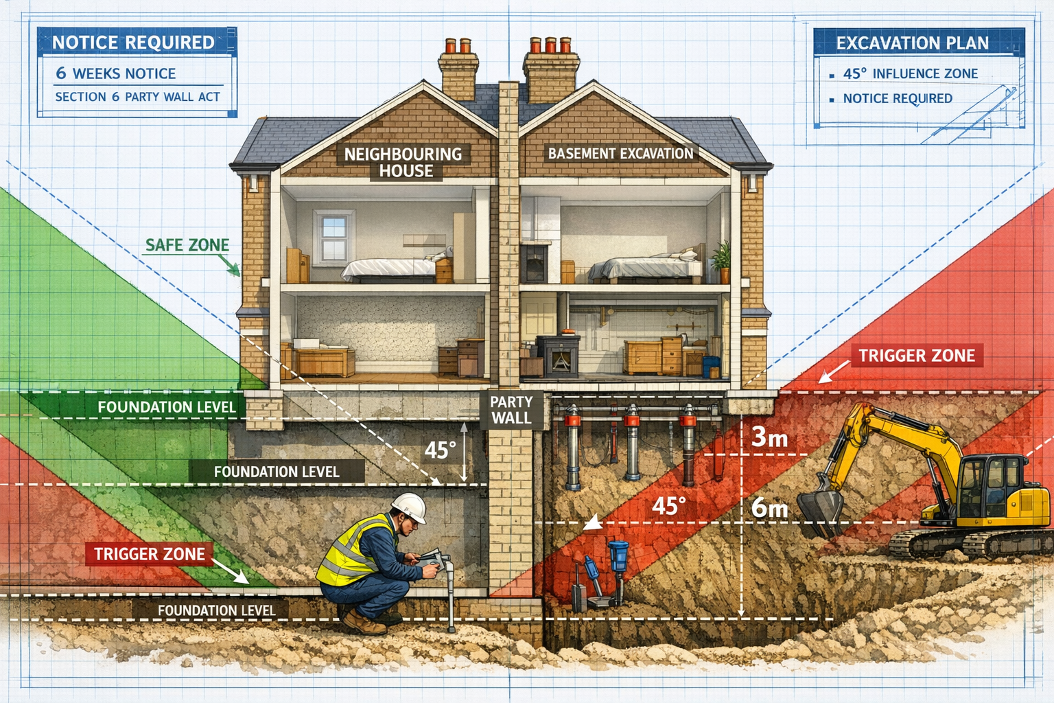Securing Party Wall Agreements for Basement Extensions in 20