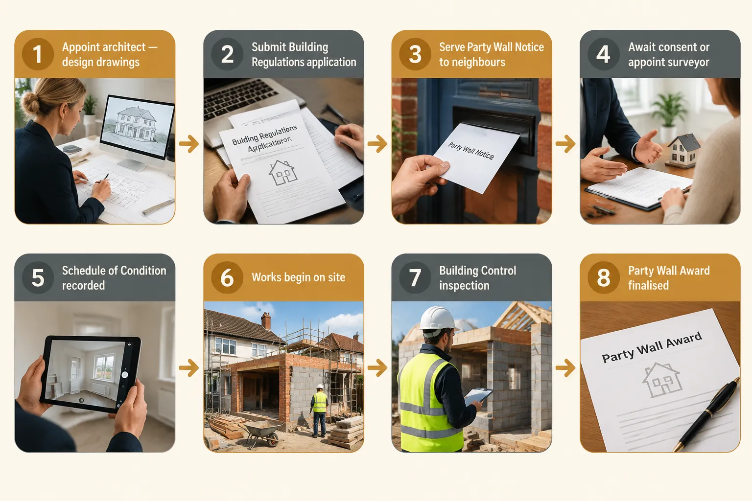 How the Party Wall Act 1996 vs Building Regulations Apply to Real Projects
