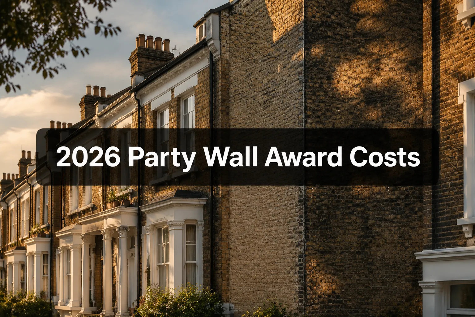 2026 Party Wall Agreement and Award Costs: How Rising Surveyor Fees Are Reshaping Budgets