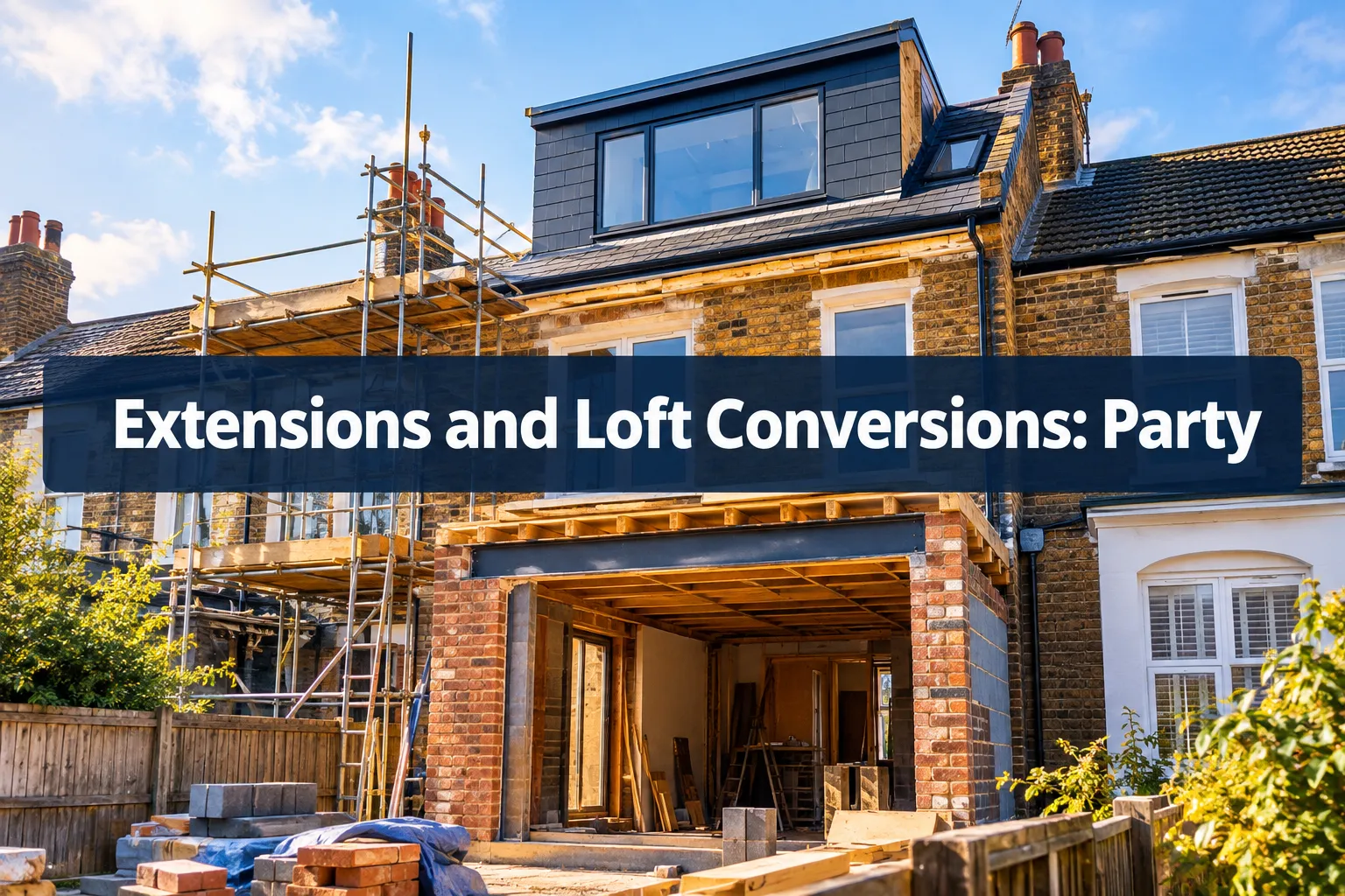 Extensions and Loft Conversions: Party Wall Notice, Agreement and Award Requirements Explained
