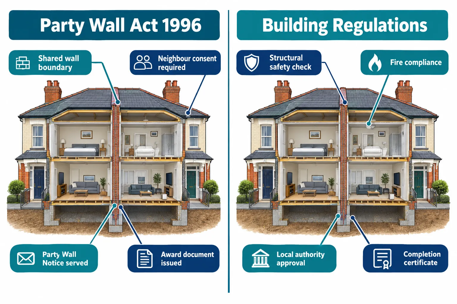 Two Legal Regimes, One Building Project